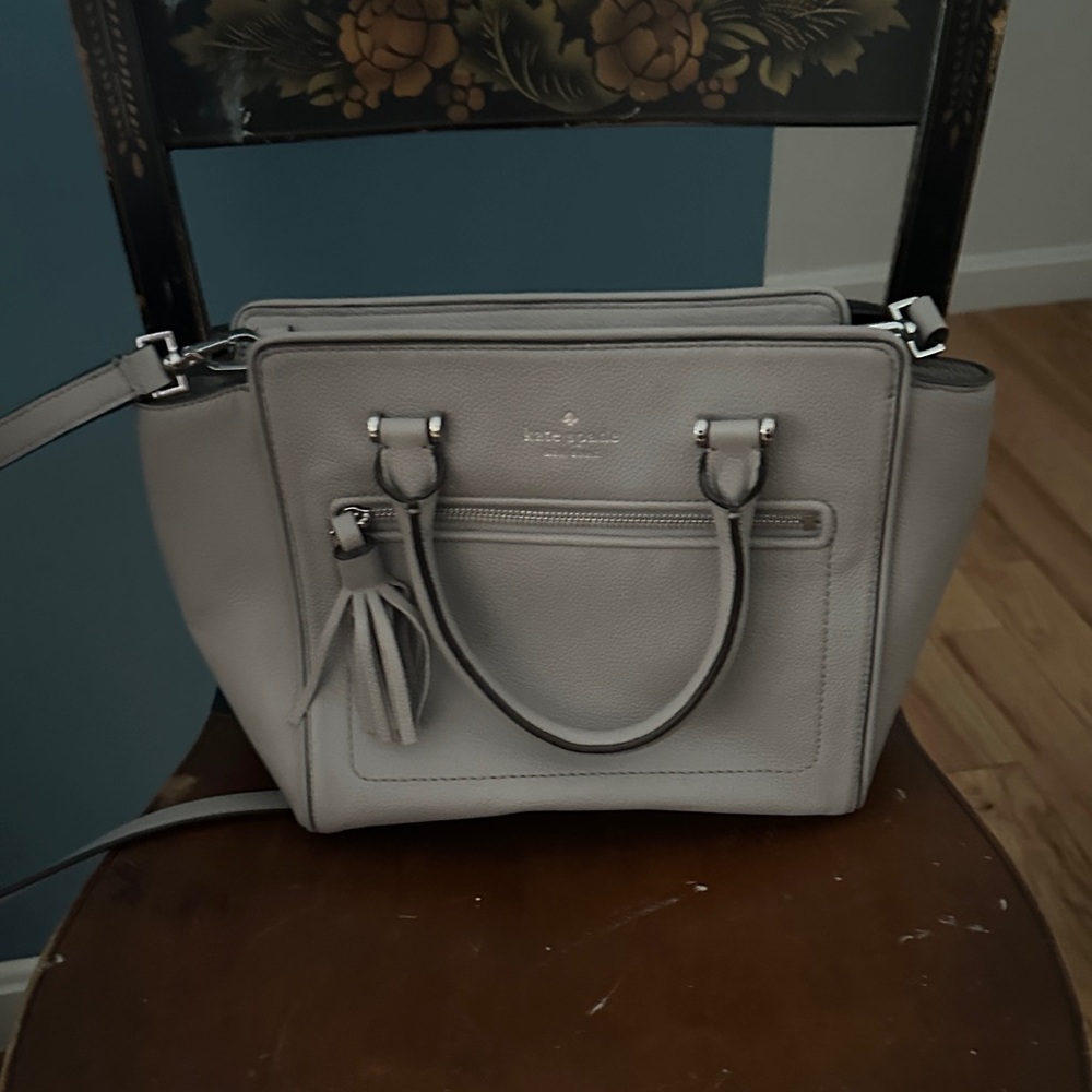 Kate Spade Light Gray Satchel